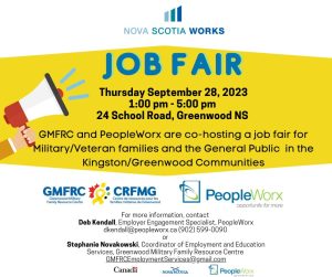 Job fair flyer for a Nova Scotia Works Job Fair